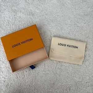 Louis Vuitton Orange Gift Box with Cream Dust Bag